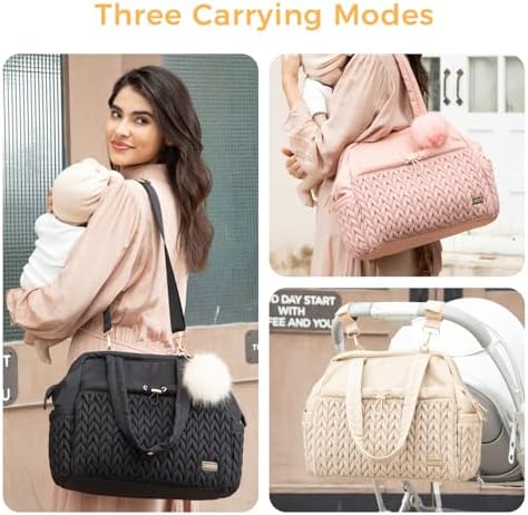 Asha Diaper Bag Tote For Daily Use, Travel Shoulder Diaper Bag With Long Strap - Image 2