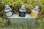 Ivy and Sage with Gold Geometric Shapes Water Bottle Labels - Image 3