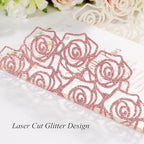 50Pcs Pink Butterfly Wedding Invitations with Envelopes and Rsvp Cards - Image 4