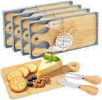 4 Set Bridal Shower Favor Prizes Charcuterie Board, Bamboo Cheese Board by Unknown