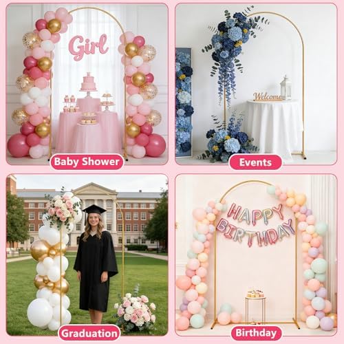 6FT Arch Backdrop Stand,Balloon Arch Stand,Wedding Arch for Backdrop Stand - Image 6