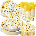 Pickmesh 400 Pcs Bee Sunflower Birthday Party Supplies Plates Serve 50 by Pickmesh