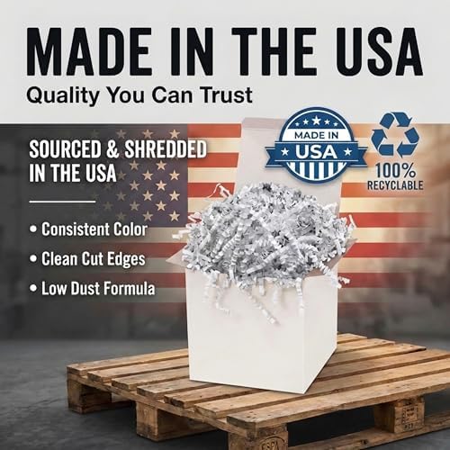 BOX USA Lavender Crinkle Paper Filler (10lb) - Shredded Paper for Basket Stuffing, Shipping, Packaging, Confetti, Crafts & Holidays - Crinkle Cut - Image 4