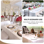 Fitable 6 Pack Ivory Tablecloths 70x120 Inch for 6-8 Ft Rectangle Tables - Image 5