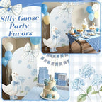 Novabright 2 Pcs One Silly Goose Party Decoration Blue Bow 5ft/2.5ft - Image 3