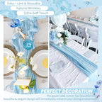 Showgeous 20 Pack Baby Blue Cheesecloth Table Runner, 17 x 108 Inches - Image 6