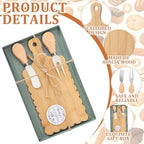 LemonRoad 6 Sets Bamboo Wood Baby Shower Prizes, 6"L x 9"W - Image 4