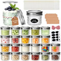 24PACK Mini Mason Glass Canning Jars,4 OZ Jelly Jars with Regular Lids by Accguan
