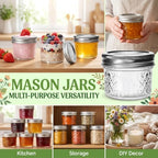 24PACK Mini Mason Glass Canning Jars,4 OZ Jelly Jars with Regular Lids - Image 7