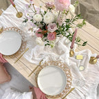 12 Pack 35 x 120 Inch White Table Runner Cheesecloth 10Ft - Image 7