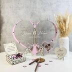 Wooden Heart Drop Box Wedding Guest Book Alternative, Rustic Keepsake - Image 2