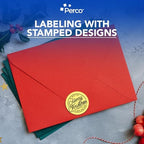 Perco Metallic Gold Perforated Round Circle Dot Sticker 3-Inch Labels — 10 Rolls, 5,000 Stickers - VIP, Reward & Premium Packaging Labels, Luxury Branding - Made in USA - Image 5