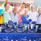 Funnymoom 452 Pcs Blue Silver Retirement Party Supplies Decorations for 50 - Image 5