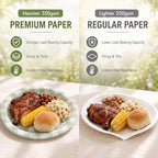 400 Pcs Sage Green Gingham Paper Plates and Napkins Set for 50, 9" Dinner Plates & 7" Dessert Plate, Tableware for Garden Birthday Party - Image 6