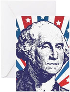 CafePress George Washington Greeting Cards Greeting Card (20-pack), Note Card with Blank Inside, Birthday Card Matte by CafePress