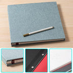 Large Photo Album Self Adhesive 4x6 8x10 10x12 13"x12.8" Magnetic Scrapbook Album 12.6"x11" Inch 40 Pages Linen Cover DIY Photo Album with A Metallic Pen and DIY Stickers(Green) - Image 6