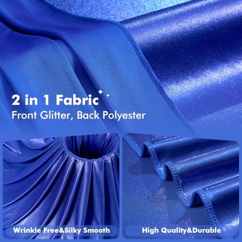 30ftx10ft Shimmer Purple Sequin Backdrop Curtain for Parties, Thick Wrinkle Free Glitter Backdrop Drapes Photo Back Drop Curtains for Birthday Wedding Halloween Photography Background-6 Panels 5x10ft - Image 2
