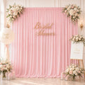 ESGOTBME 10x10ft Wrinkle Free Blush Pink Backdrop Curtain for Parties Soft Fabric Drapes Wedding Pink Curtain Backdrop for Birthday Party Decorations Background for Photography 5x10ft,2 Panels by ESGOTBME