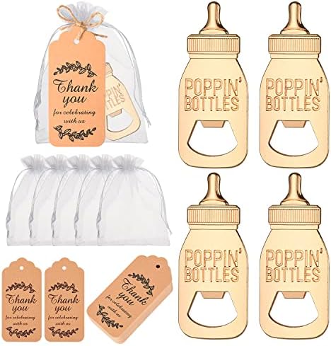 24 Pcs Poppin Design Bottle Opener Baby Shower Favors for Guests by KaGrbves
