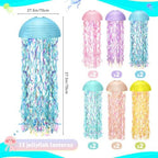 Baquler Set of 12 Jellyfish Party Decoration Macaron Colors Paper Lanterns - Image 3