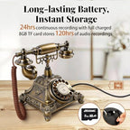 Audio Guest Book Wedding Phone, FESTRING Retro Audio Guestbook (Bronze) - Image 5