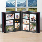 Large Photo Album Self Adhesive 4x6 5x7 3x5 8.5x11 Scrapbook Magnetic DIY - 13 x 12.8 Inches, 120 Black Sticky Pages, Linen Cover (Sky Blue) - Image 3
