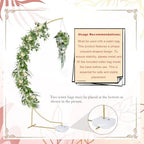 2pcs Wedding Arch Backdrop Stand 8.2FT Gold Half Curved Arch Stand - Image 4