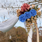 Artificial Flowers Realistic Roses, Real Looking Fake Roses with Stem for DIY Wedding Bouquets Centerpieces Bridal Shower Party Home Romantic Decorations (Royal Blue, Regular 3" - 200pcs) - Image 7