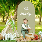 Sage Green Arch Cover Wedding Arch Covers 4FT Arch Backdrop Cover - Image 7
