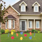 Big Dot of Happiness Locally Grown Yard Signs with Stakes, Farmers Market Baby Shower Party Lawn Ornaments, Fruit & Vegetable Garden Outdoor Decorations - 10 Piece Set - Image 2