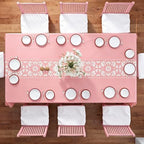Cielito Lindo Mexican Tablecloth, 54×108 Inch, Pink, 8 Pcs - Image 5
