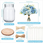 Mason Jar Centerpiece Table Decorations for Dining Room Farmhouse Decor - Image 2