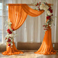 Pack of 1 Wedding Arch Drape Panel Fabric 30" x 40ft - Orange by MDS
