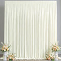 10x10FT Backdrop Curtains with Rod Pockets - Wrinkle Free Photo Stage Backdrop 2 Panels Curtains Drapes for Photography Wedding Party Baby Shower Decorations (Beige) by Unknown