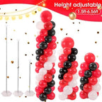 Balloon Column Stand with 102 Balloons, Balloon Column Kit Set of 2, Metal Balloon Tower Stand with Base for Floor, Height Adjustable from 1.57 to 7 Ft, For Party Decorations - Image 4