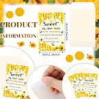 Ctosree 50 Sets Sweet As Can Bee Baby Shower Favors for Guests Honeybee Seed Packets Bulk Include Self Adhesive Seed Packets Flowerpot Thank You Tags Organza Bags for Sweet Bee Theme Baby Shower - Image 4