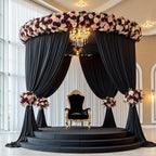 30ft×15ft Black Backdrop Curtain for Wedding Parties - Image 4