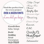 Baby Girl Initial Personalized Custom Name Vinyl Wall Decal 45" W by 26" H, Girl Name Wall Decals, Wall Decal, Name Wall Decal, Nursery Name Decal, Girls Names, Plus Free White Hello Door Decal - Image 3