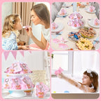 288 Pcs Baby Shower Favors Set for Guests,Pink,Bear - Image 6