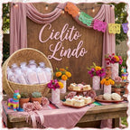 Cielito Lindo Party Favors, 24 Set, Pink, Handleless - Image 4