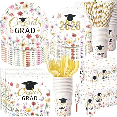 Ceenna Graduation Party Supply Decoration for 50, Gold by Ceenna