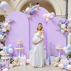 Pink and Purple Arch Cover 6.6FT 7.2FT 8FT Party Party Arch Covers Stretchy Backdrop Set of 3 - Image 6