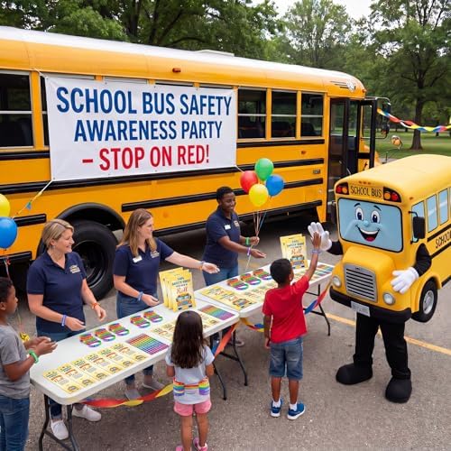 Resurhang 200 Pcs Safety First Favors, School Bus Gifts Bulk - Image 5