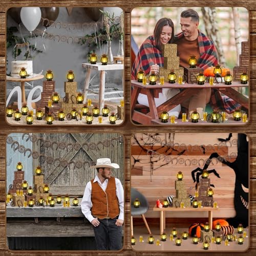 Roceei 96 Pcs Western Theme Party Decoration Set, Cowboy Party Supplies - Image 6