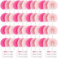 Mifoci 60 Pcs Pink 24 Pcs Round Paper Folding Fans Bulk for Party by Mifoci