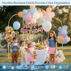 6FT,5FT,4FT Balloon Arch Stand Kit with Base Set of 3 - Image 3