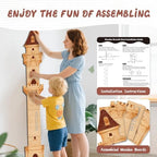 Personalized Name Wood Kids Growth Chart, Child Wall Height Chart - Image 4