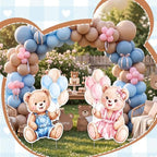 Wesiti 2 Pcs Large 40 x 24 Gender Reveal Bear Cardboard Cutout, Blue Pink - Image 6