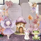 Eaasty 5 Pcs Fairy Party Decorations 16-24 Inch Purple Fairy Large Cutouts - Image 2