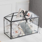 Glass Card Box with Slot, 12.6" x 5.9" x 9" Large Black Clear Card Boxes for Wedding Receptions, Christmas Decor, Baby Shower, Birthday Party, Bridal Shower - Slot Length 7.1 Inches - Image 6